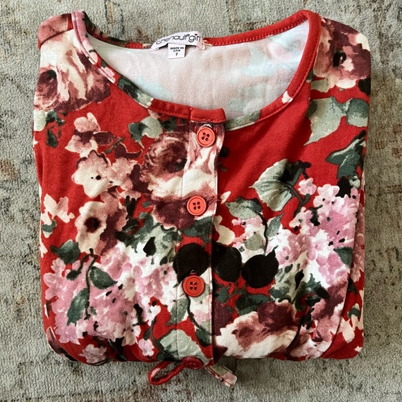 Chenault Other - Chenault Red Floral Romper